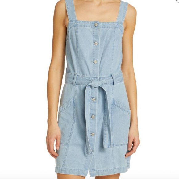 Rails- Blue Denim Dress with Belt - Picture 1 of 7